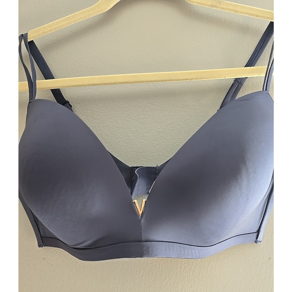 Victoria's Secret Purple Full Coverage Padded Wire Free T-Shirt Bra Size 36D - Picture 2 of 6